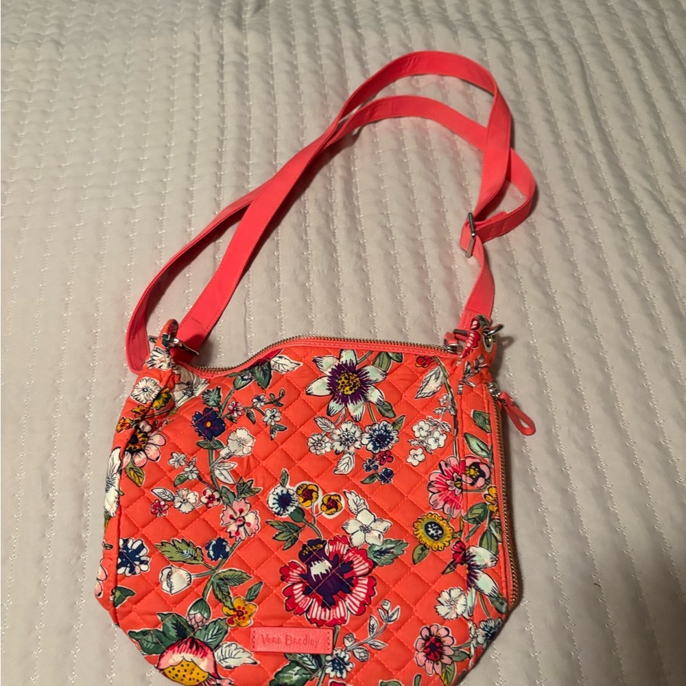 Vera Bradley Orange Floral Crossbody Bag